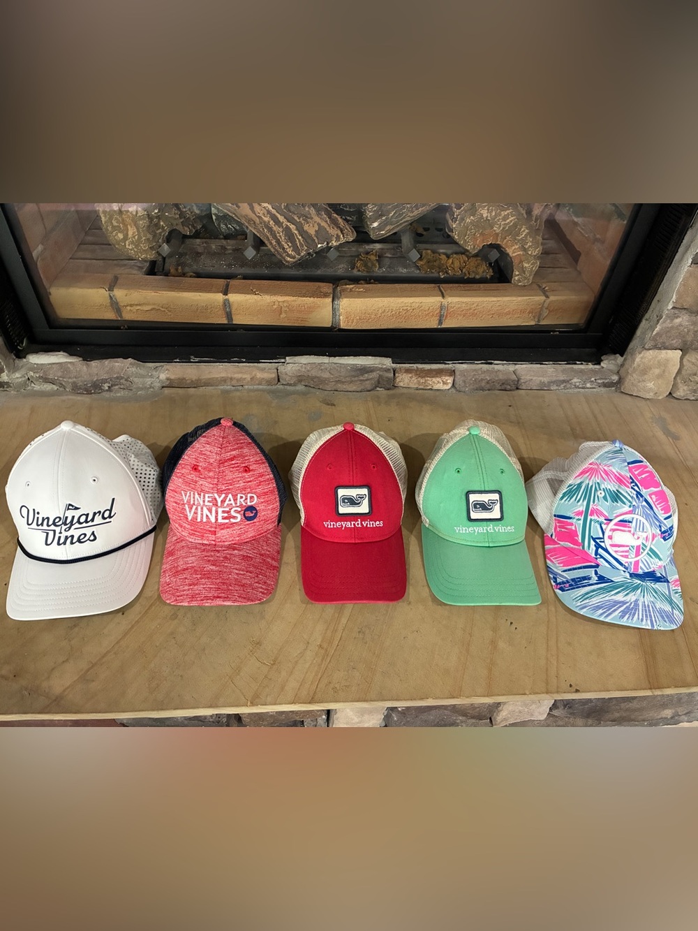 🐳 Vineyard Vines Hat Lot – 5 Hats – Men’s Baseball Caps